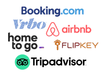 Booking, VRBO, Airbnb, Flipkey, Tripadvisor